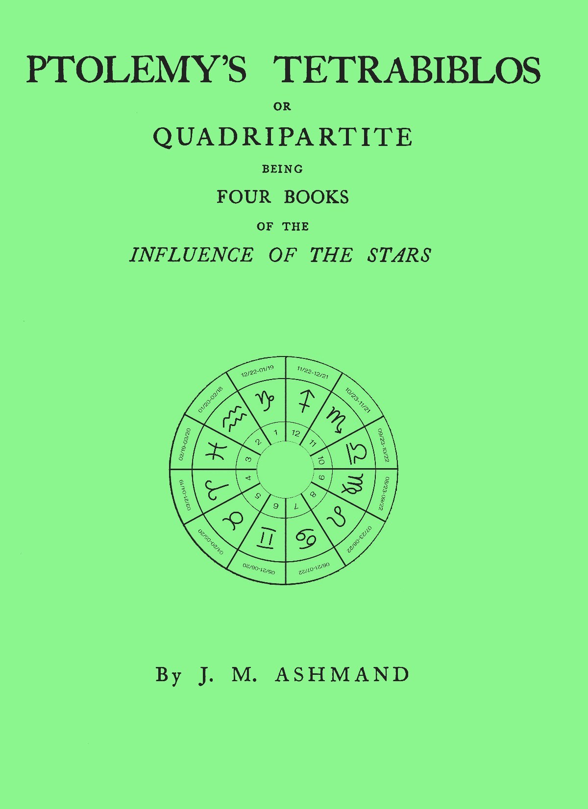 Copertina di Ptolemy's Tetrabiblos, di Ptolemy