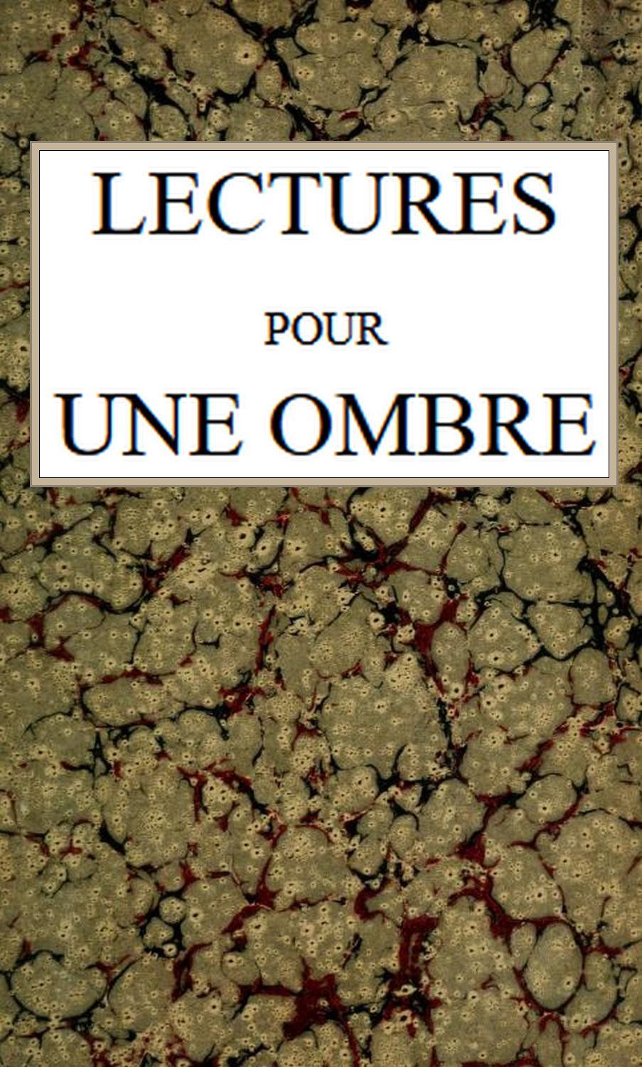 Cover of Lectures pour une ombre by Jean Giraudoux