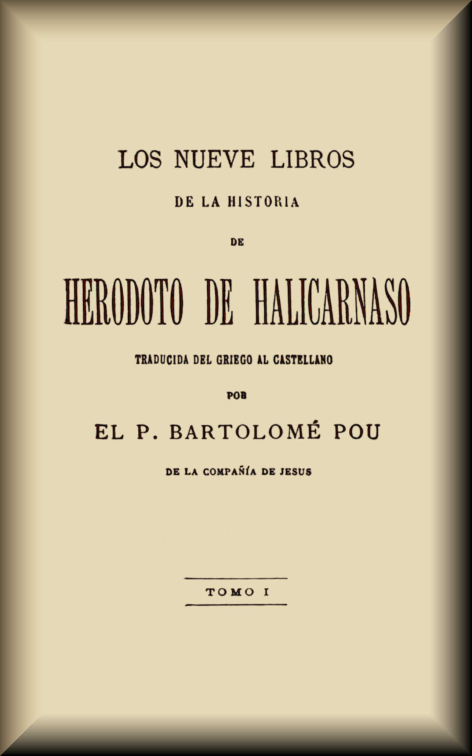 Portada de Los nueve libros de la Historia (1 de 2), de Herodotus