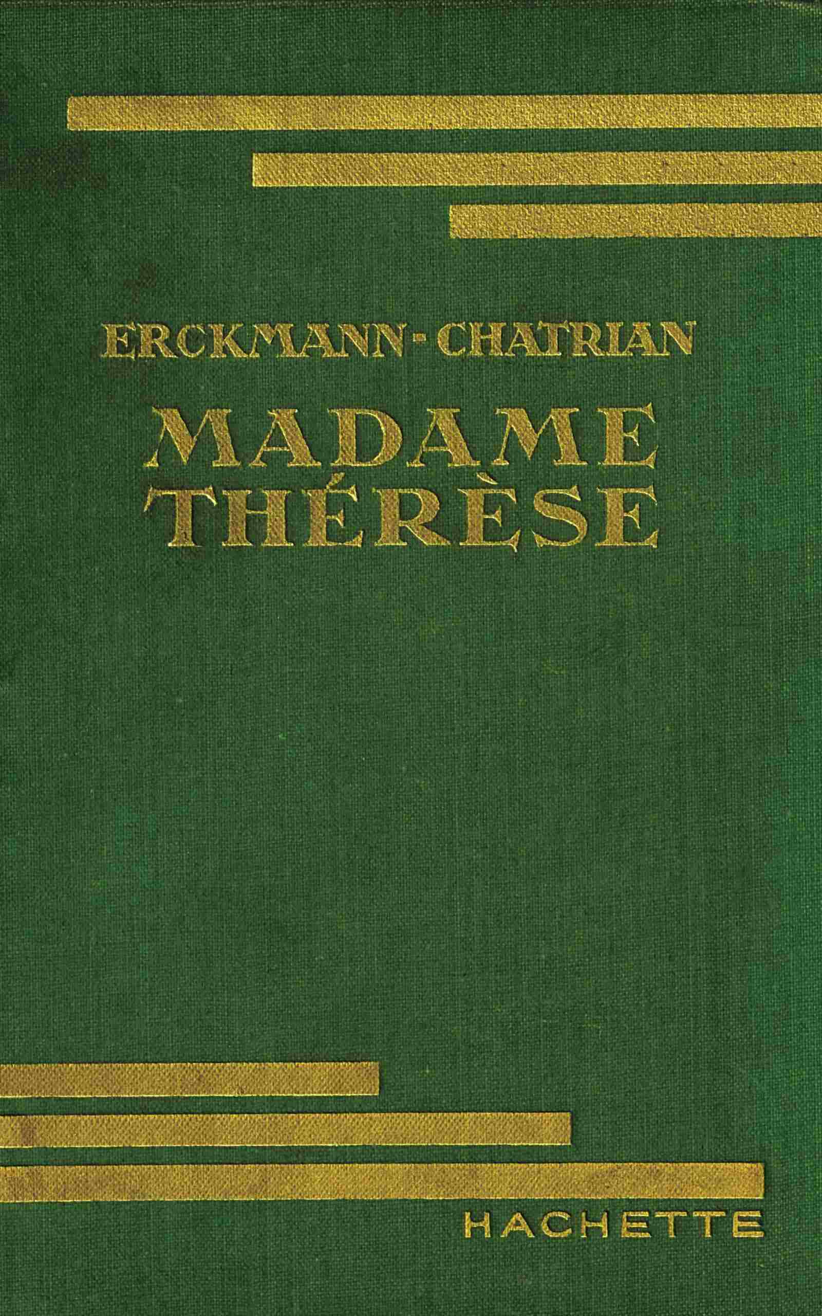 Copertina di Madame Thérèse, di Erckmann-Chatrian