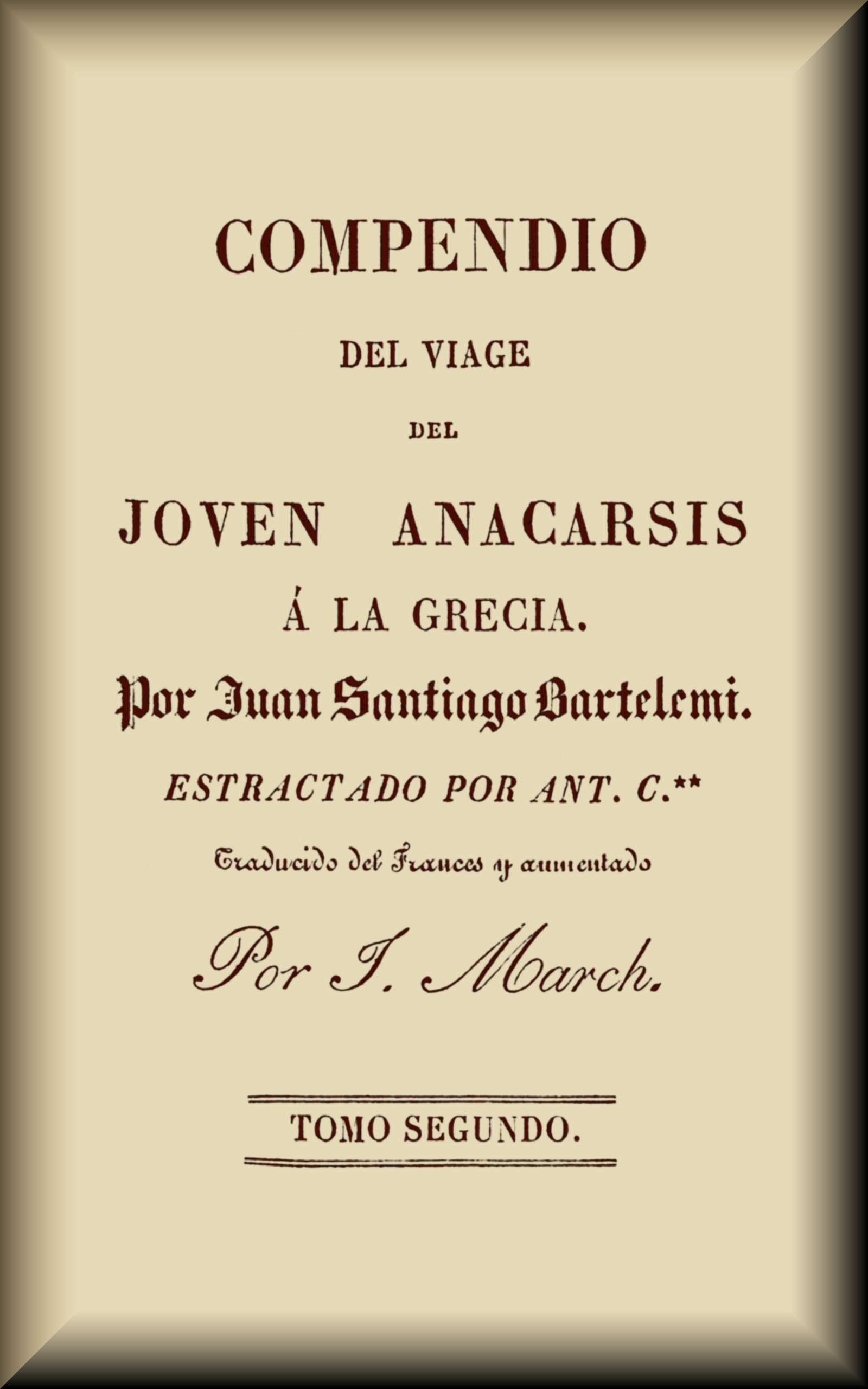 Copertina di Compendio del viaje del joven Anacarsis a la Grecia (2 de 2), di J.-J. Barthélemy