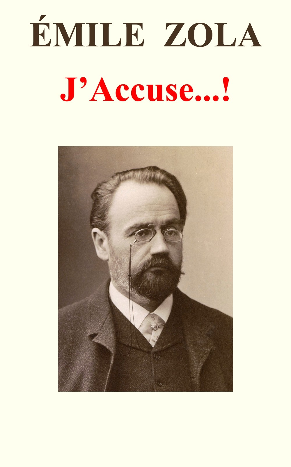 Portada de J'accuse...!, de Émile Zola