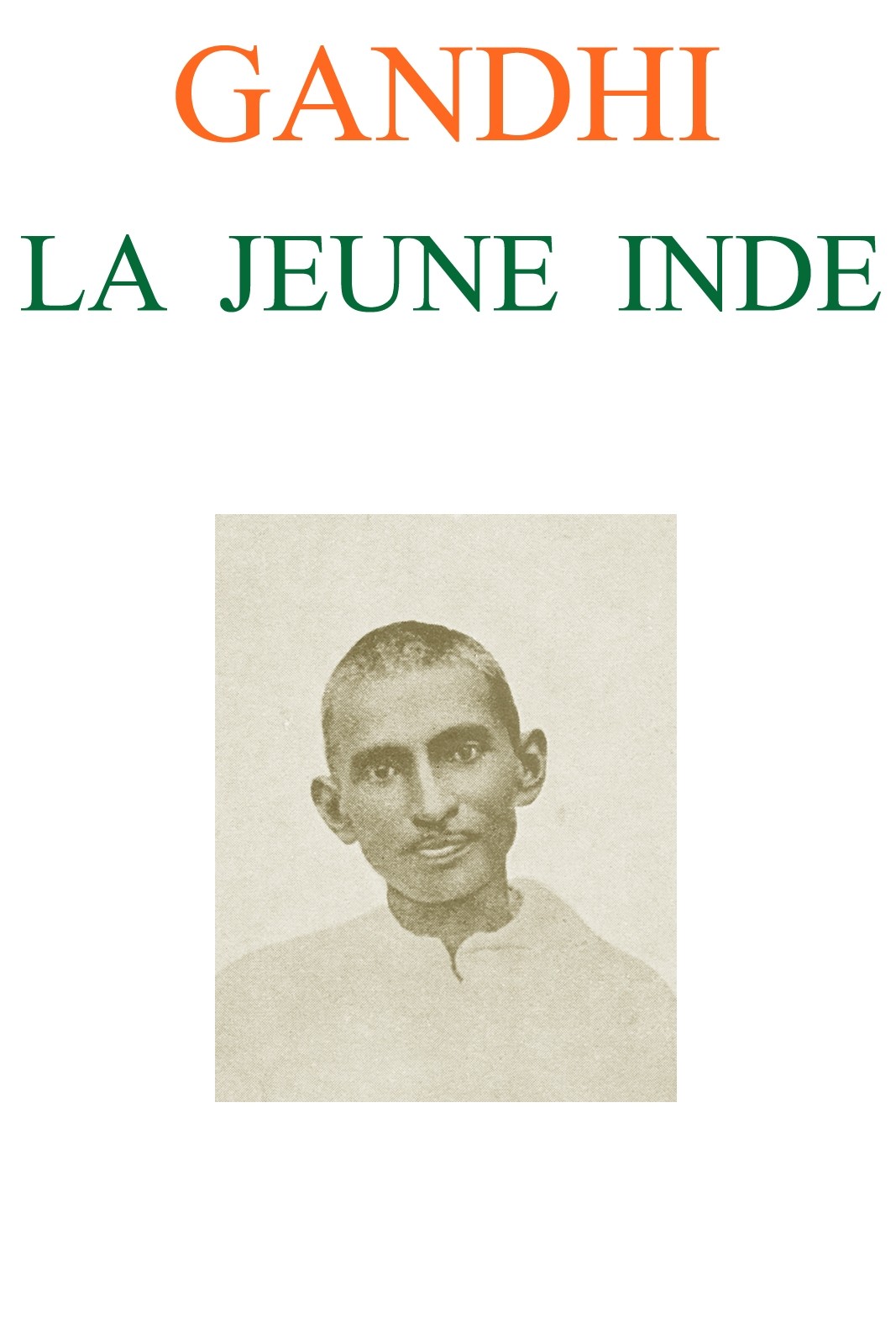Capa de La jeune Inde, de Mahatma Gandhi
