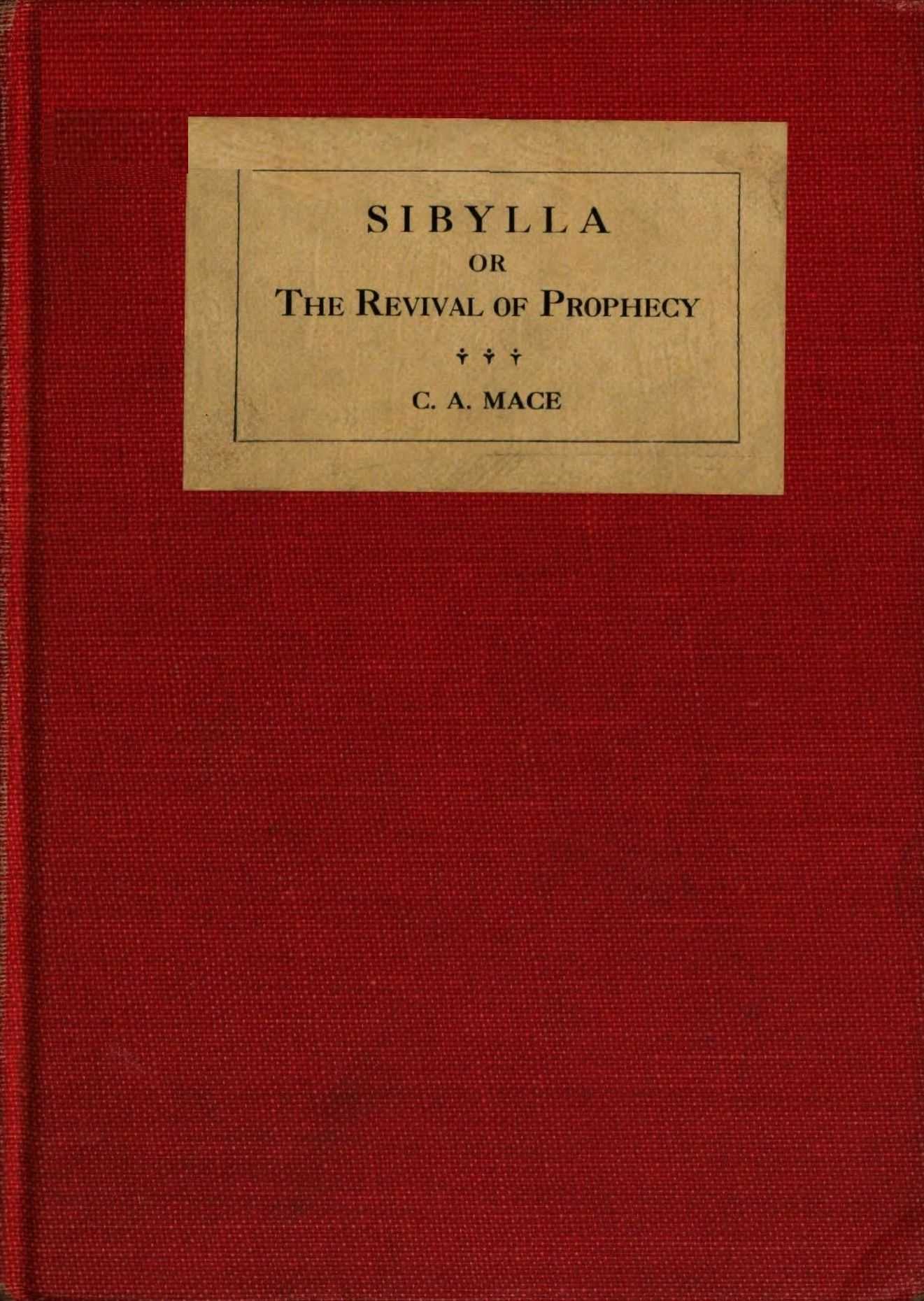 Copertina di Sibylla, di C. A. Mace