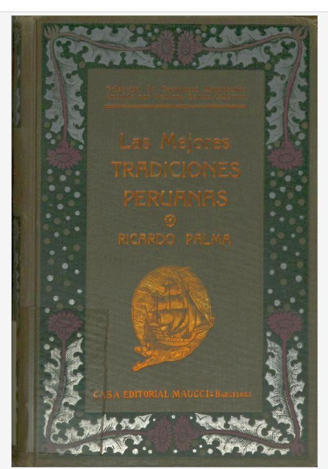 Portada de Las mejores tradiciones peruanas, de Ricardo Palma