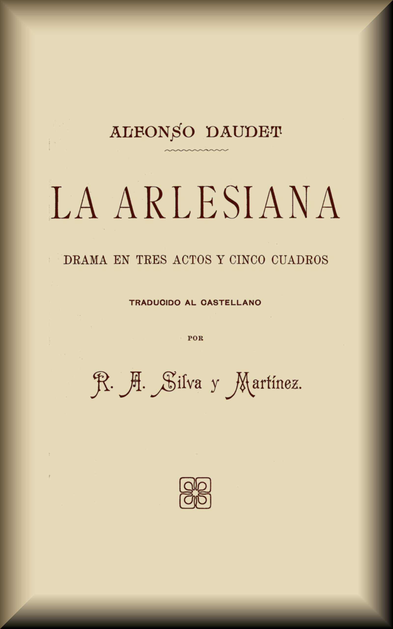 Copertina di La arlesiana, di Alphonse Daudet