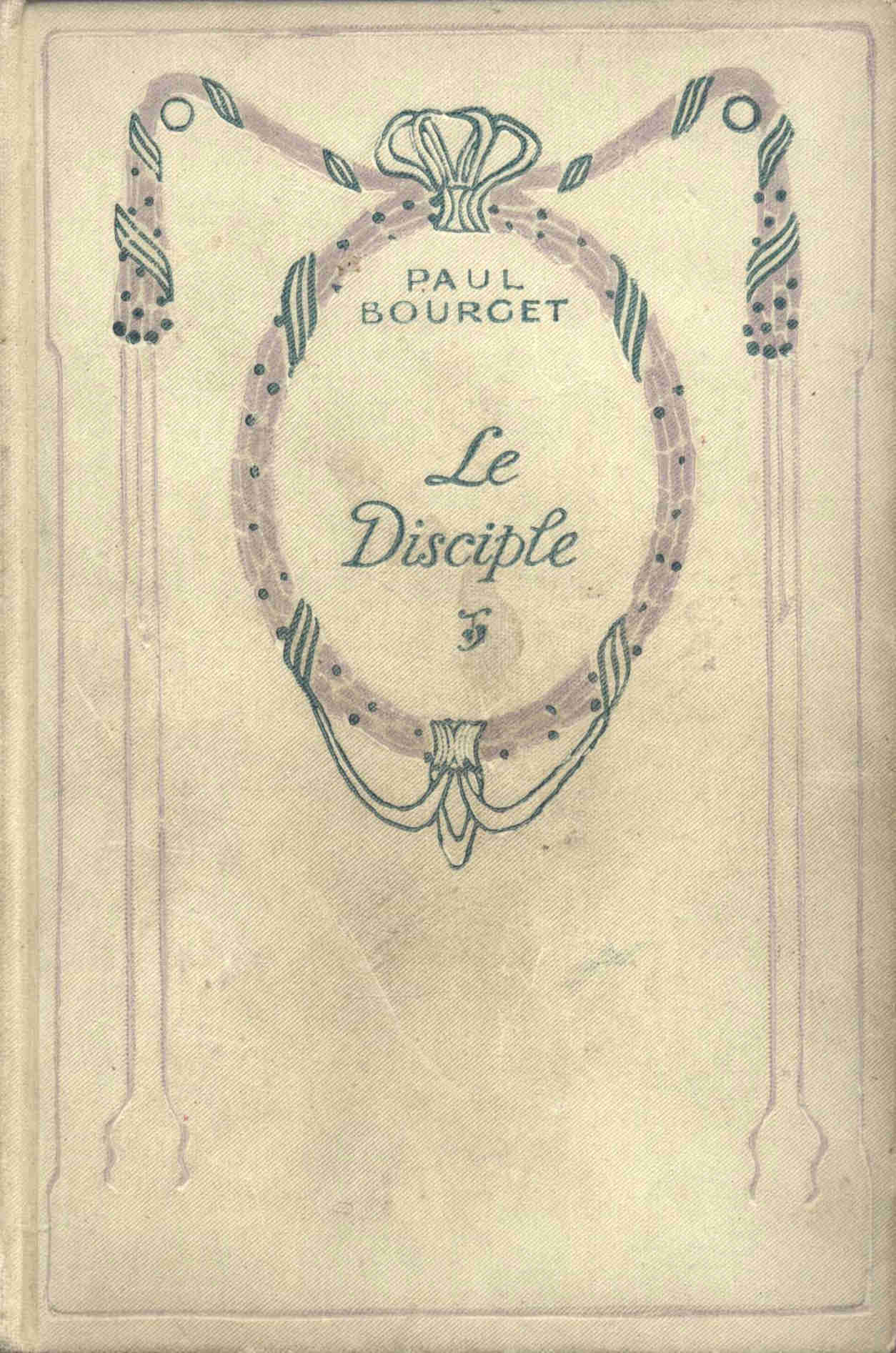 Portada de Le disciple, de Paul Bourget