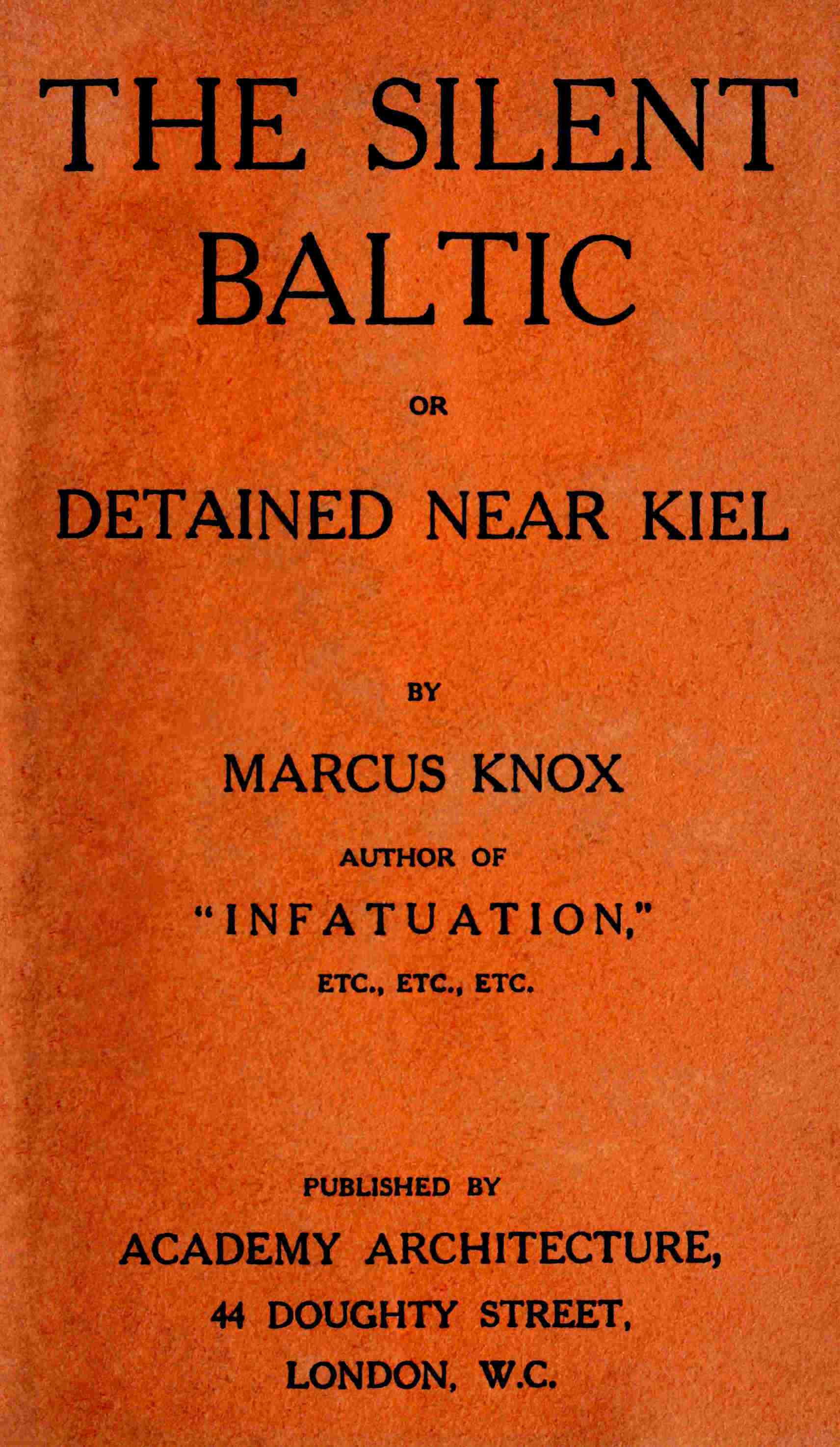 Capa de The silent Baltic, de Marcus Knox