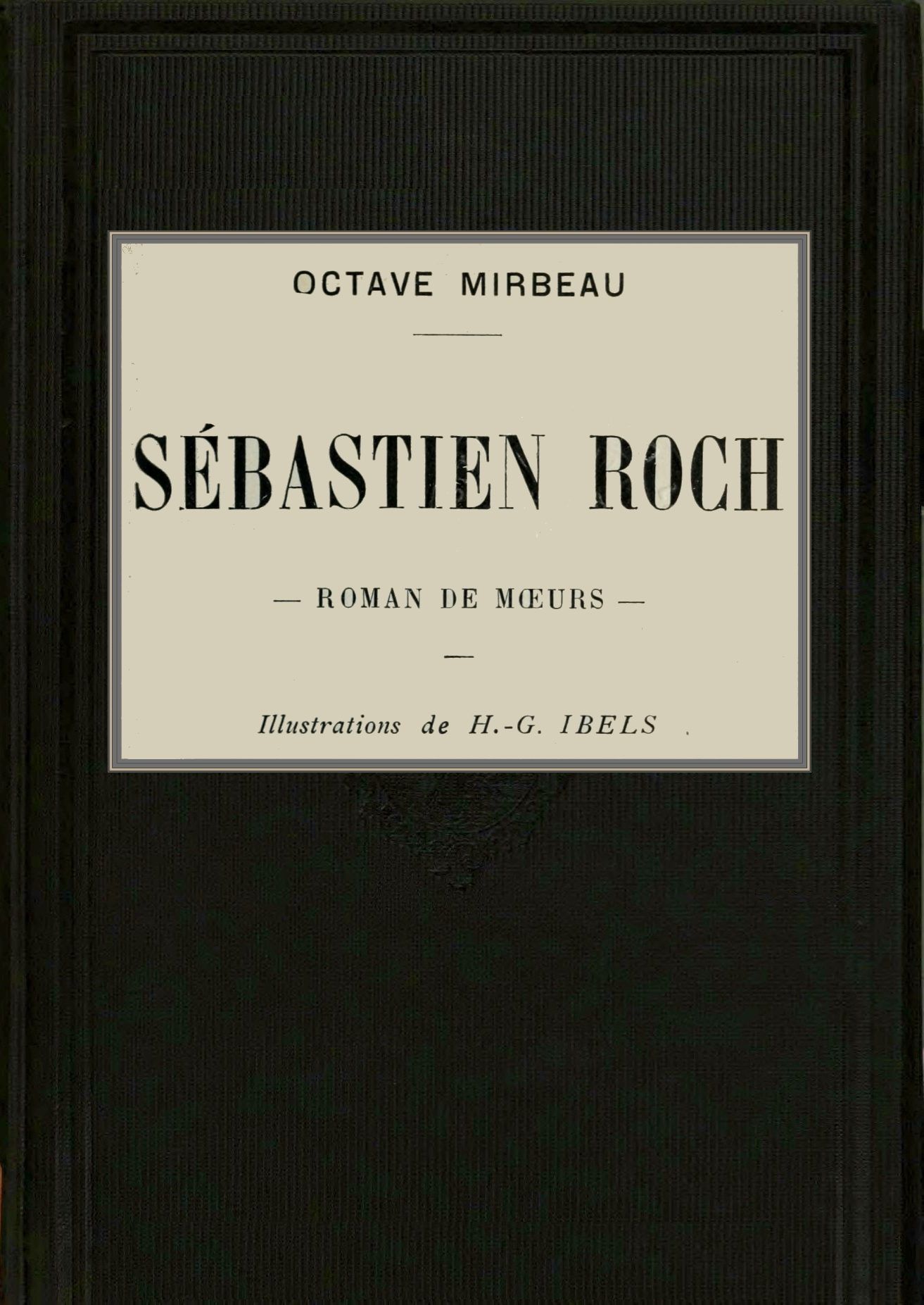 Copertina di Sébastien Roch, di Octave Mirbeau