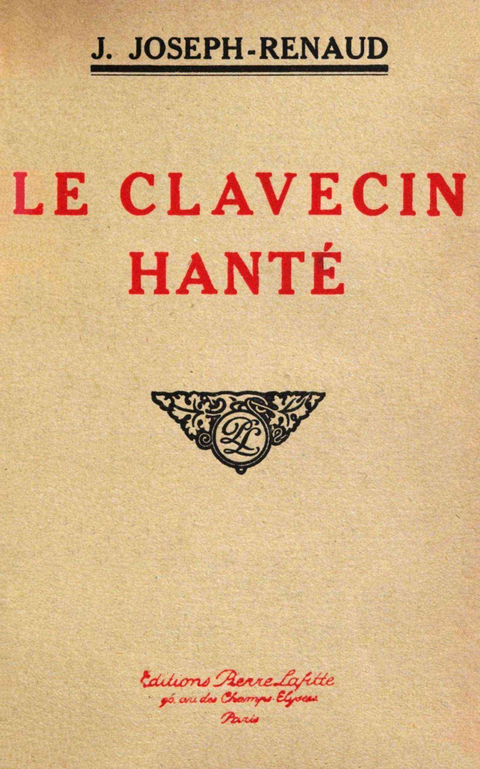 Cover of Le clavecin hanté by Jean Joseph Renaud