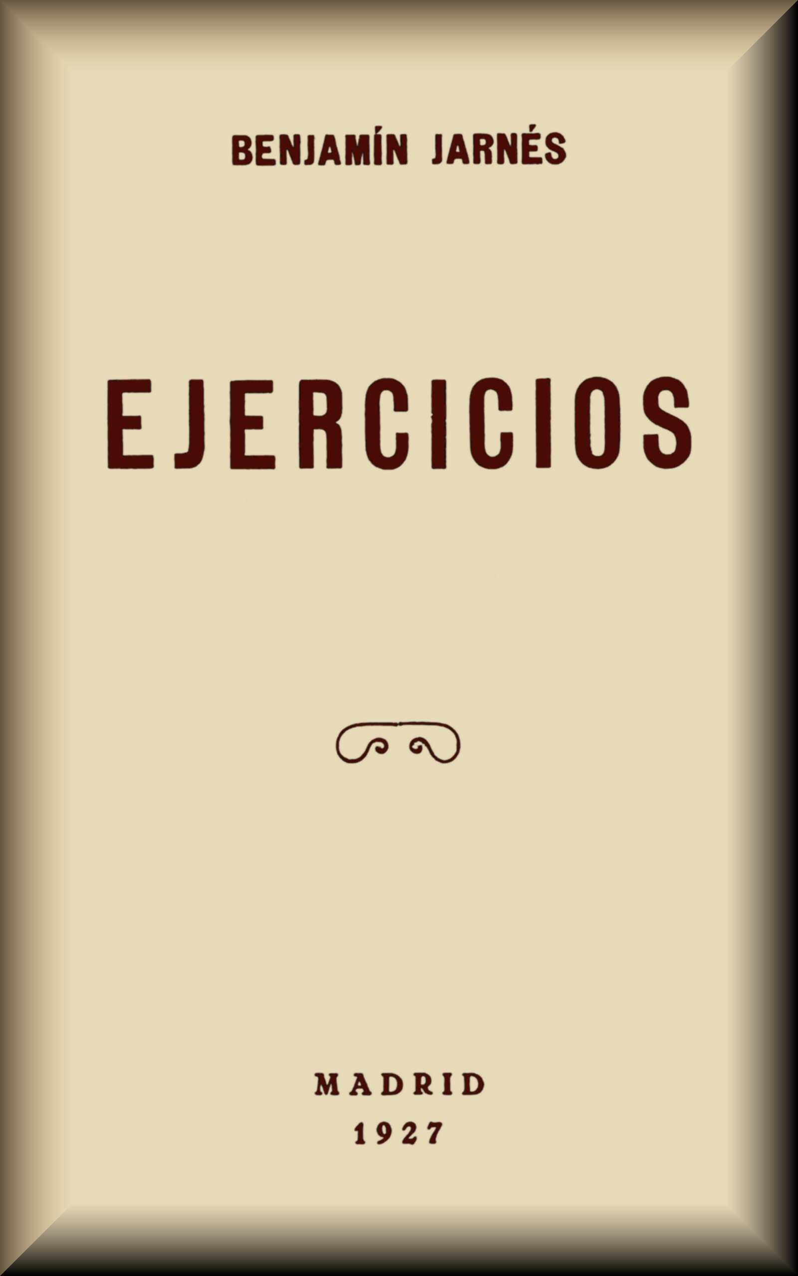 Cover of Ejercicios by Benjamín Jarnés