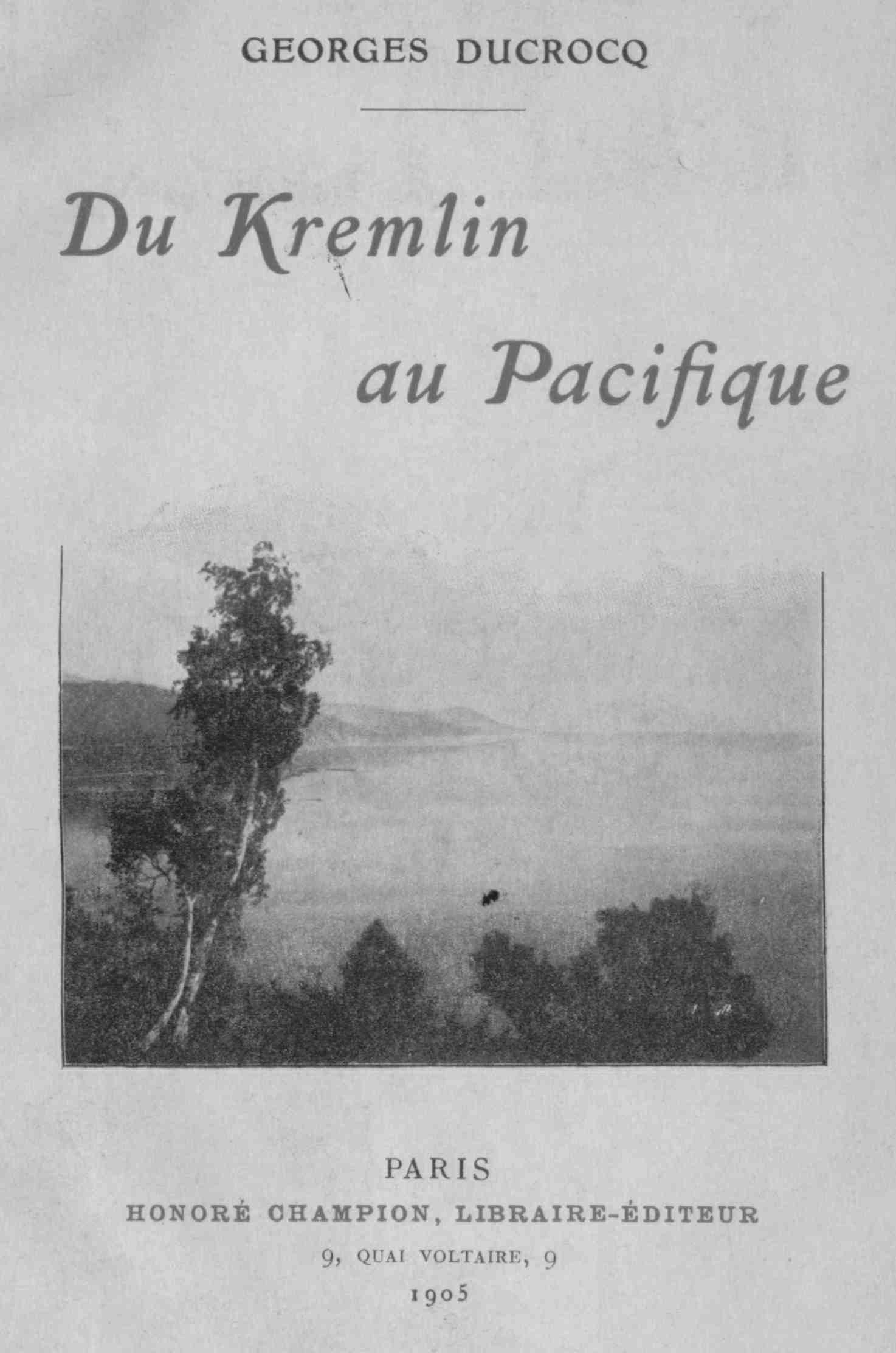 Portada de Du Kremlin au Pacifique, de Georges Ducrocq
