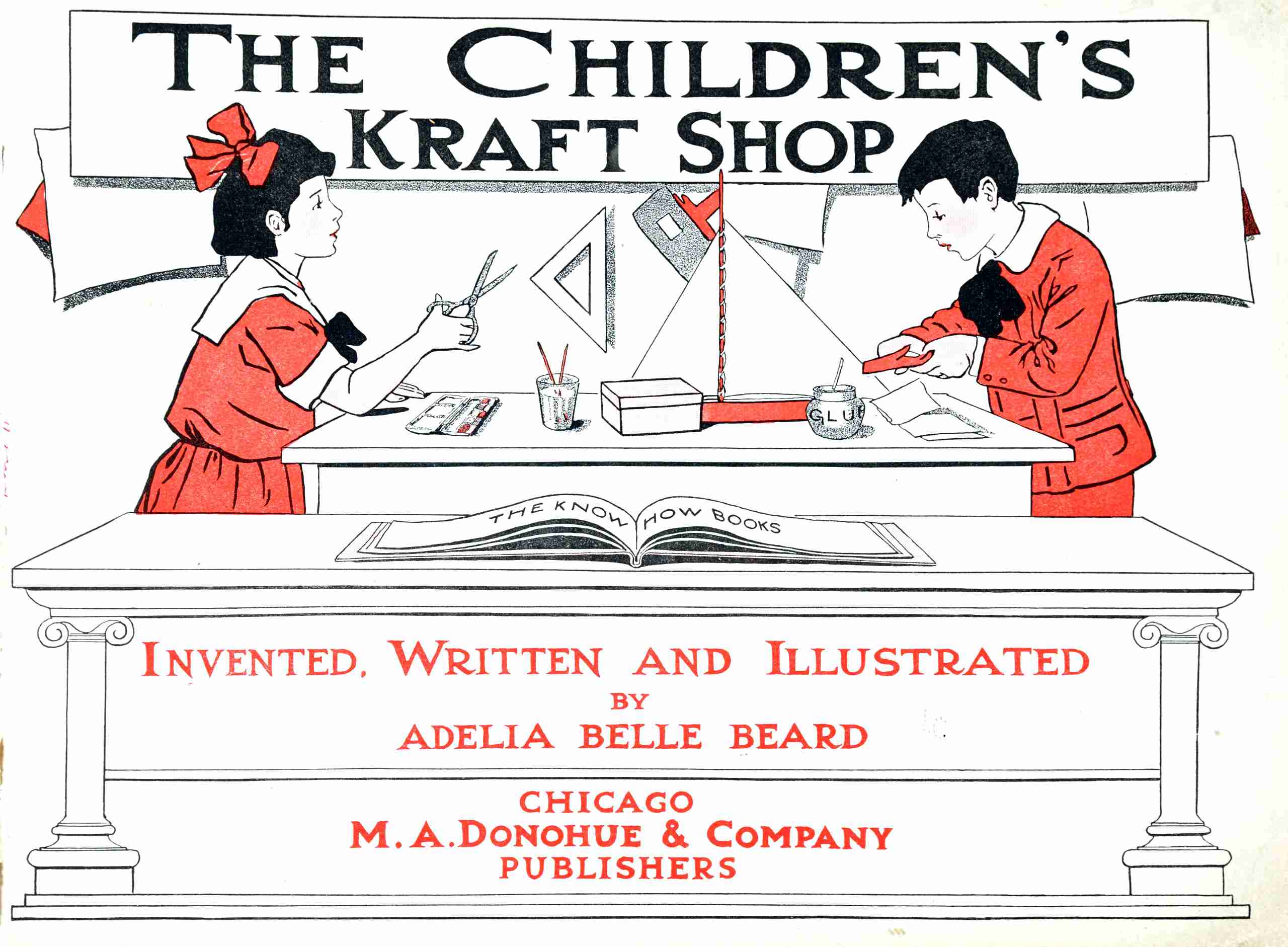 Copertina di The children's kraft shop, di Adelia B. Beard