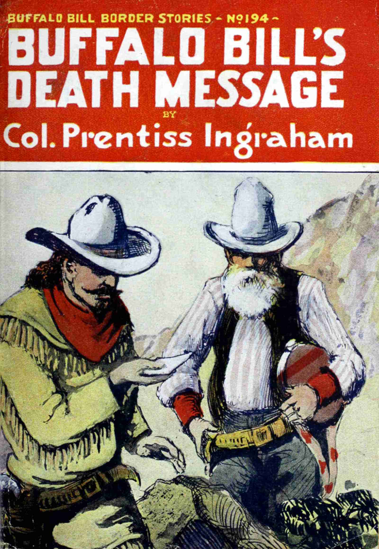 Copertina di Buffalo Bill's death message, di Prentiss Ingraham