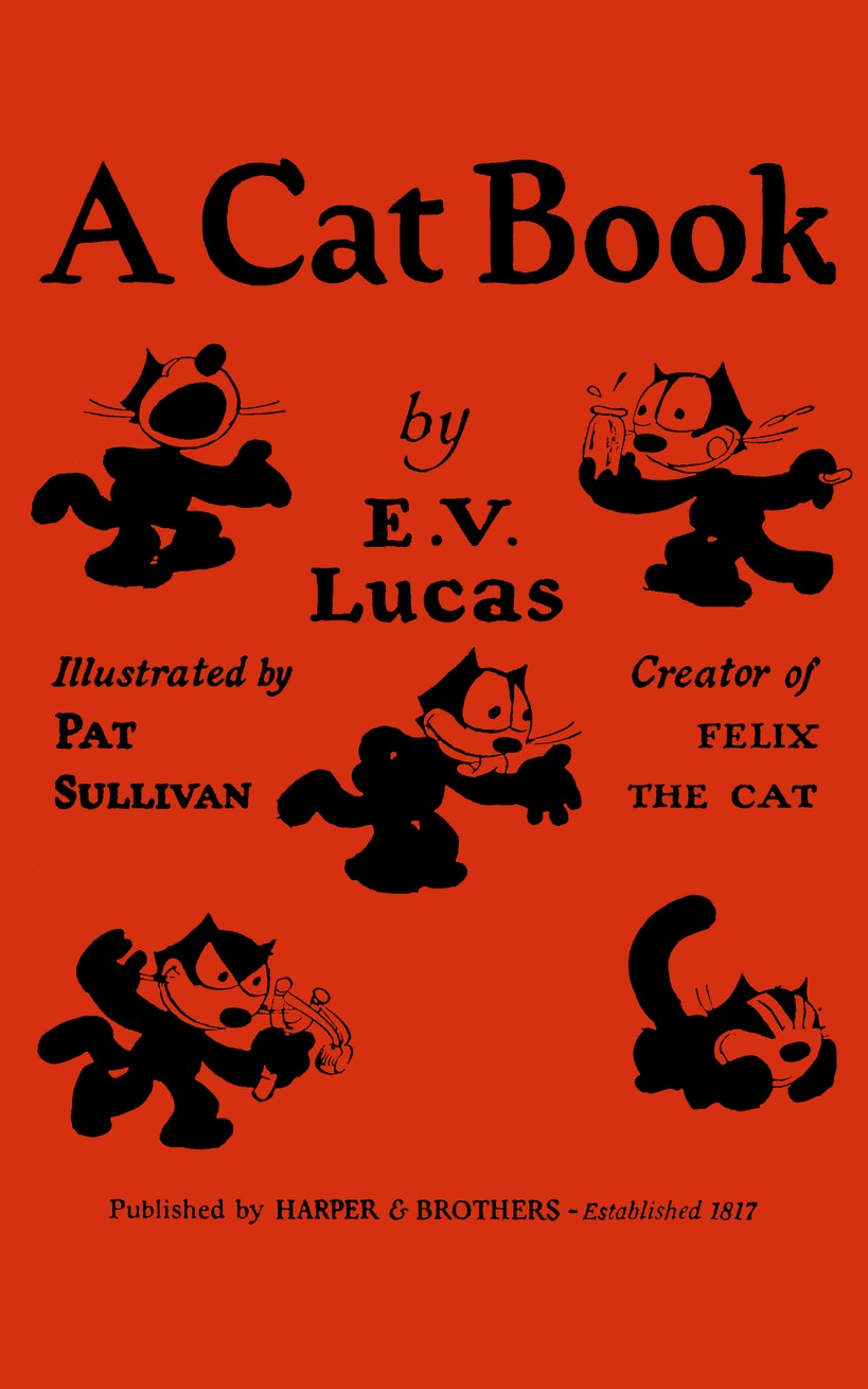 Copertina di A cat book, di E. V. Lucas