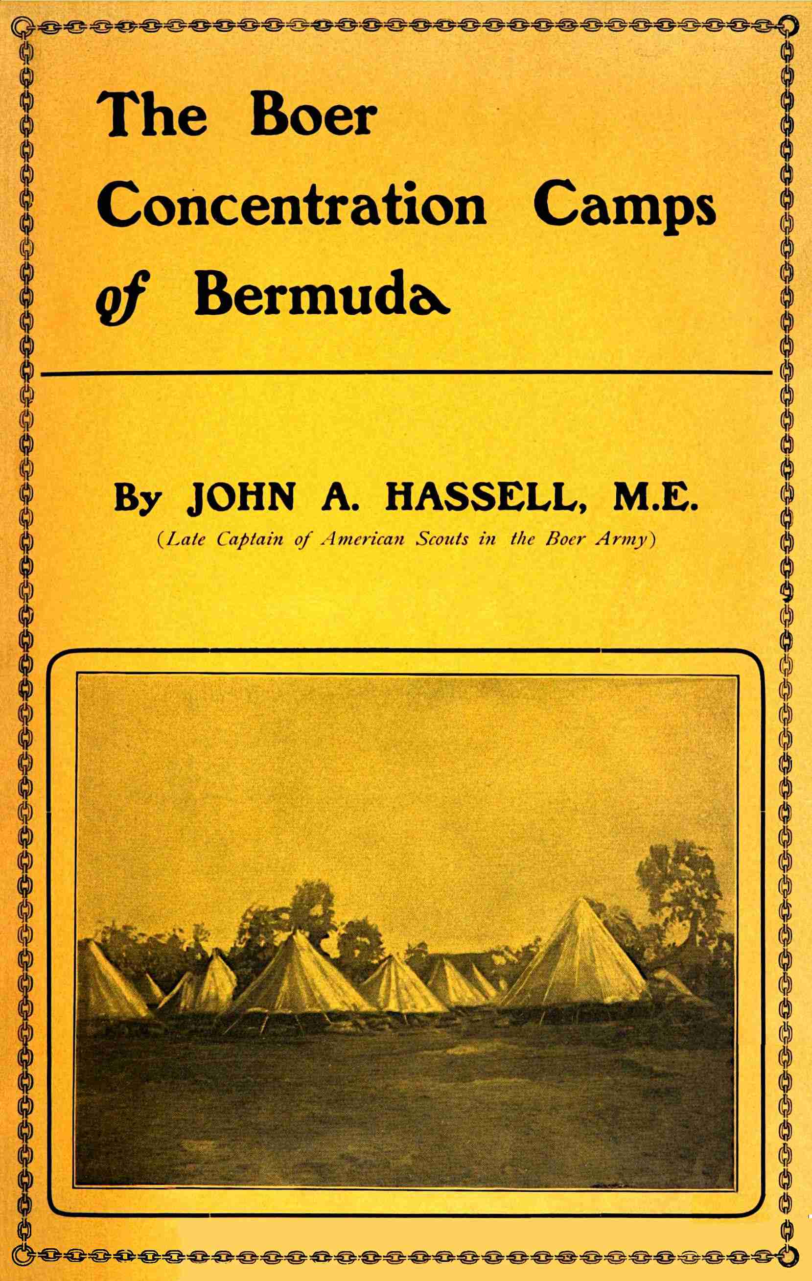 Operculum “The Boer concentration camps of Bermuda”, auctore John A. Hassell