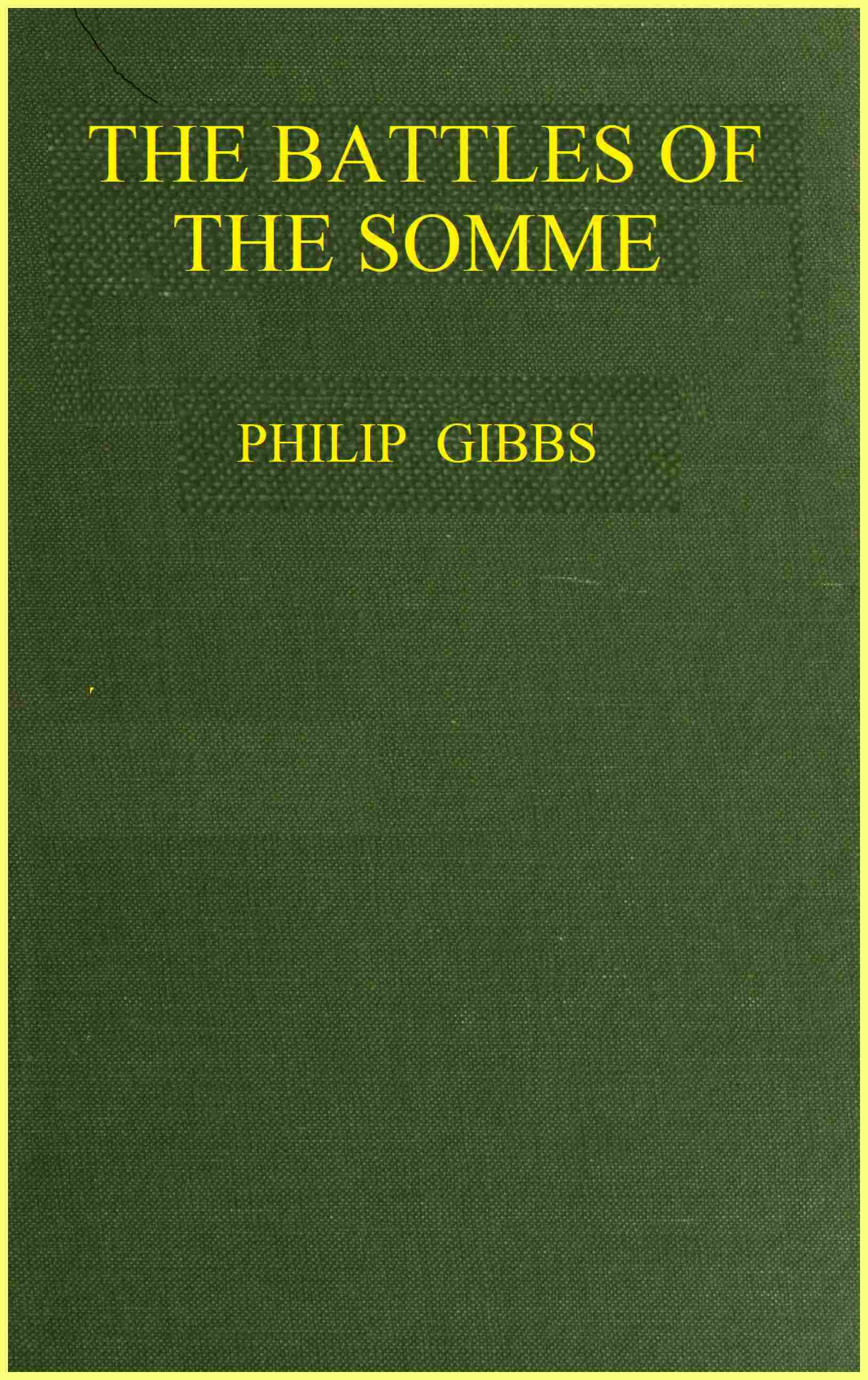 Copertina di The battles of the Somme, di Philip Gibbs