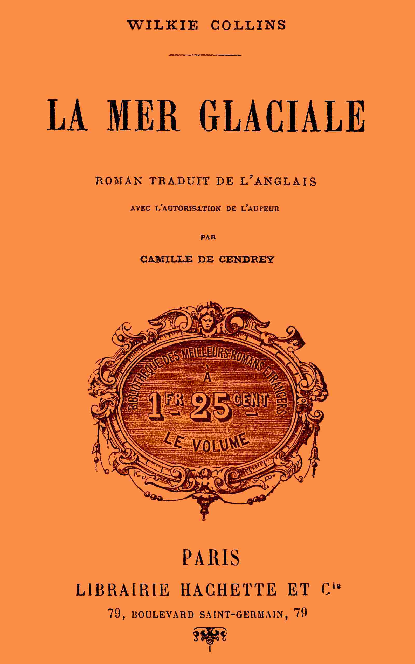 Copertina di La mer glaciale, di Wilkie Collins