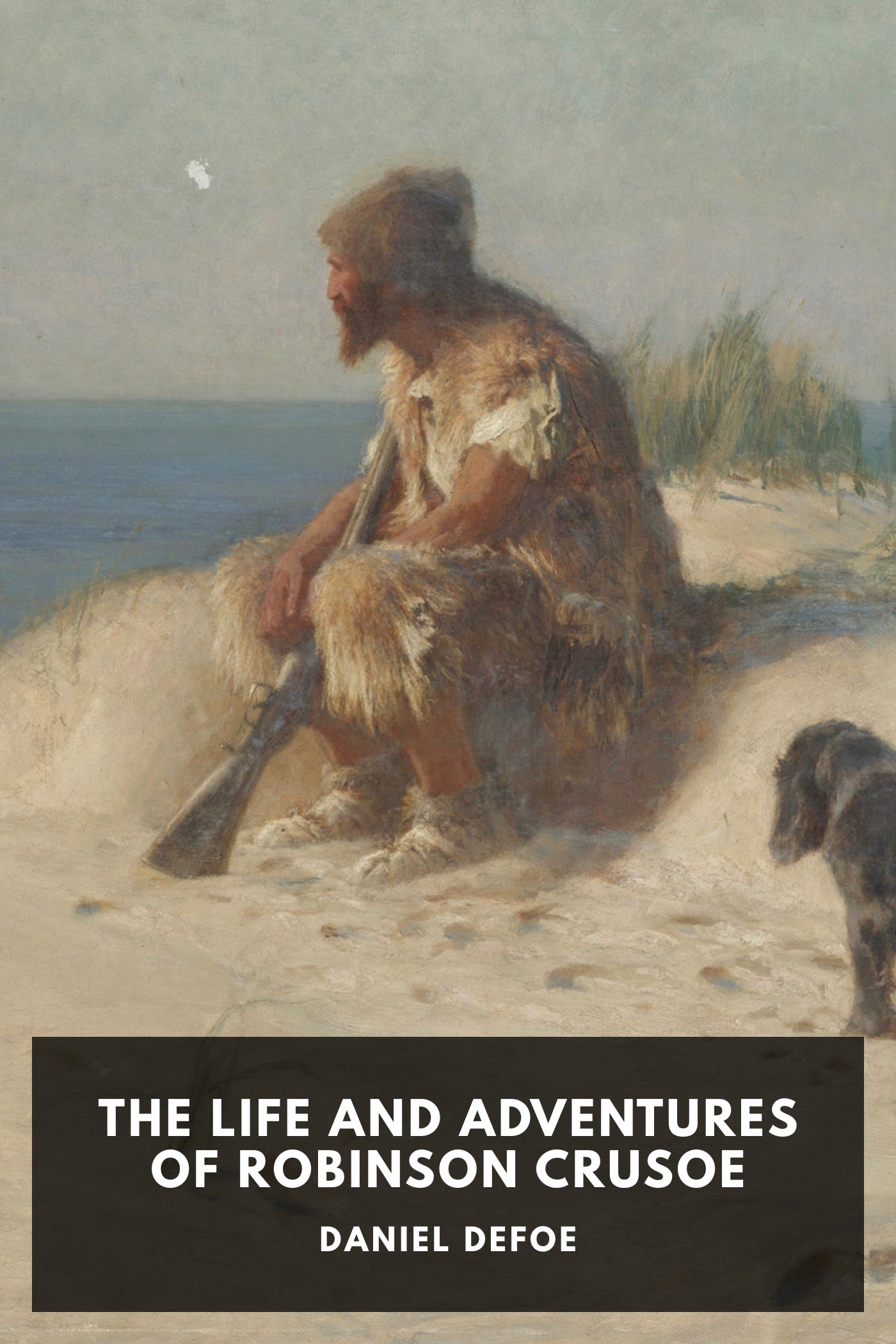 《The Life and Adventures of Robinson Crusoe》封面,Daniel Defoe 著