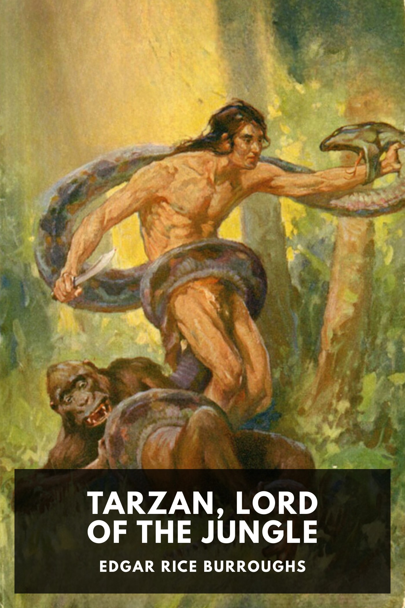 Couverture de Tarzan, Lord of the Jungle par Edgar Rice Burroughs