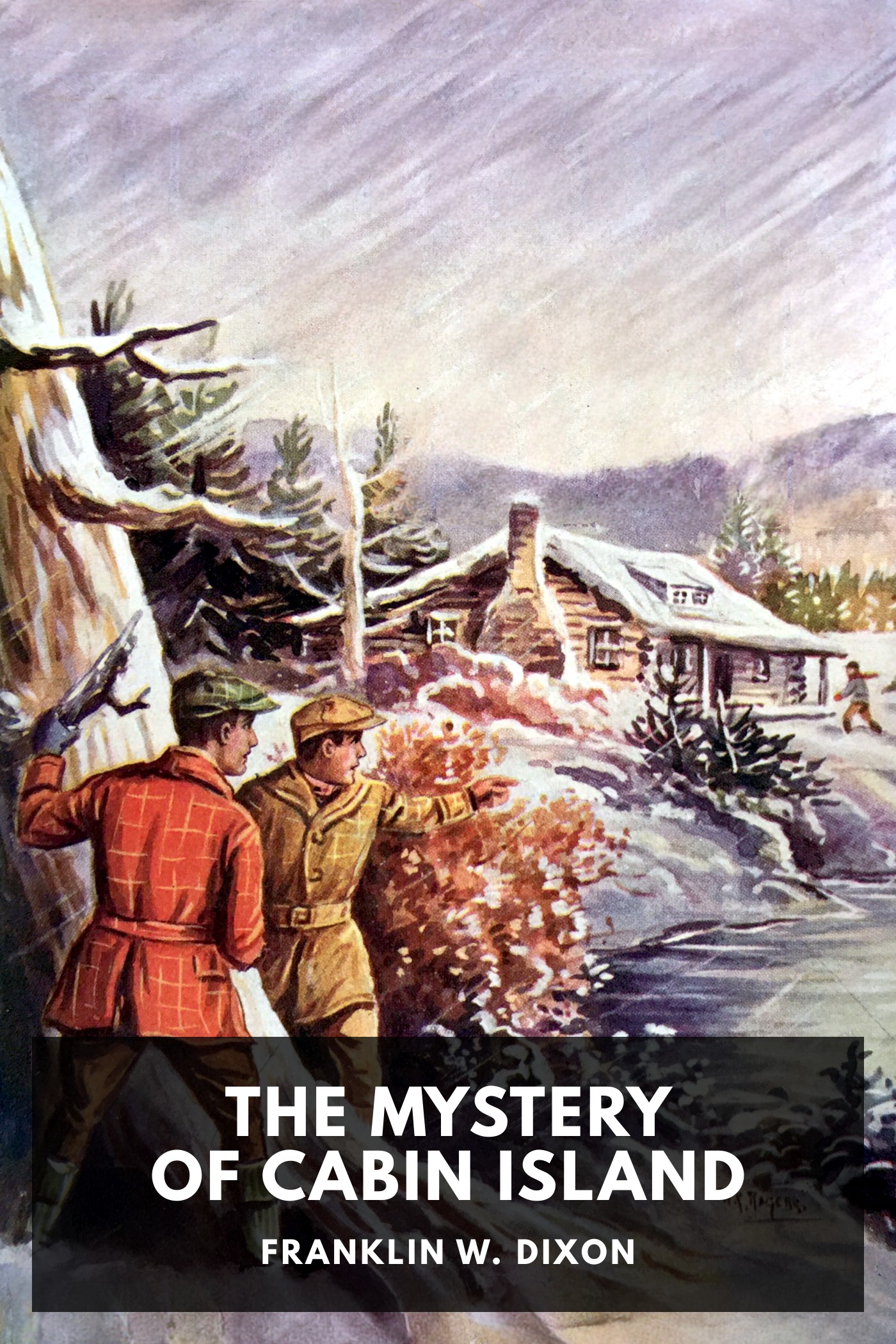 《The Mystery of Cabin Island》封面,Franklin W. Dixon 著