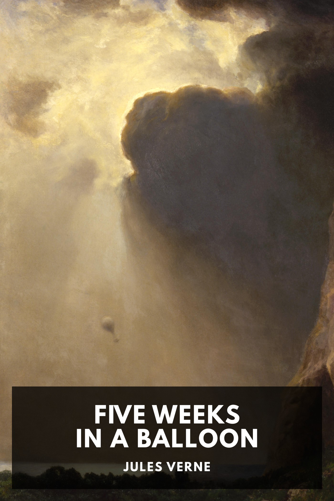 《Five Weeks in a Balloon》封面,Jules Verne 著