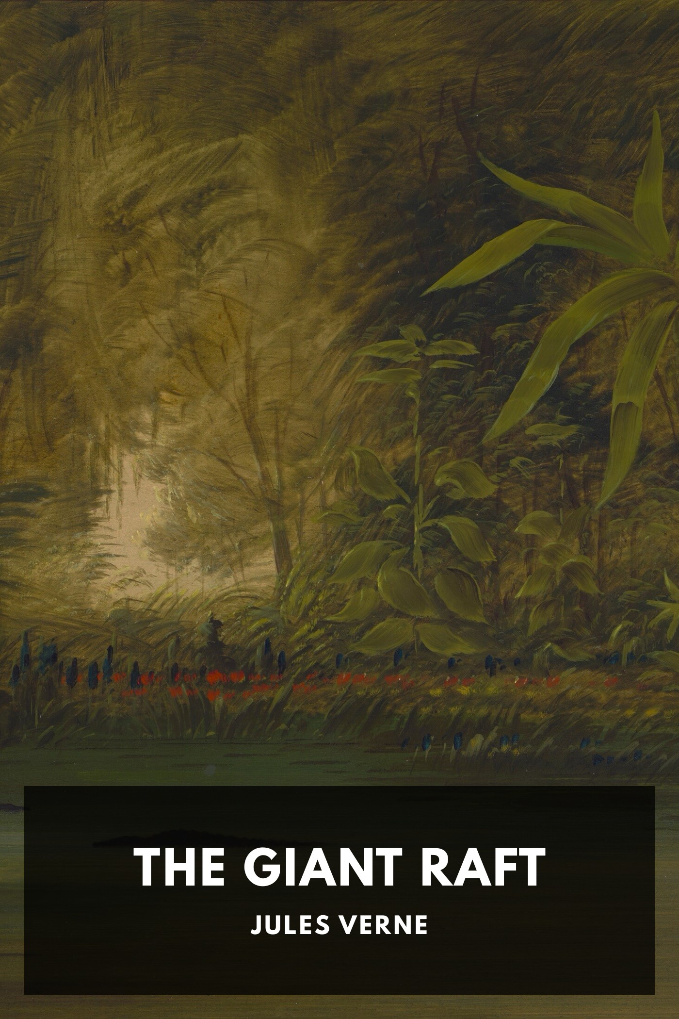 Couverture de The Giant Raft par Jules Verne