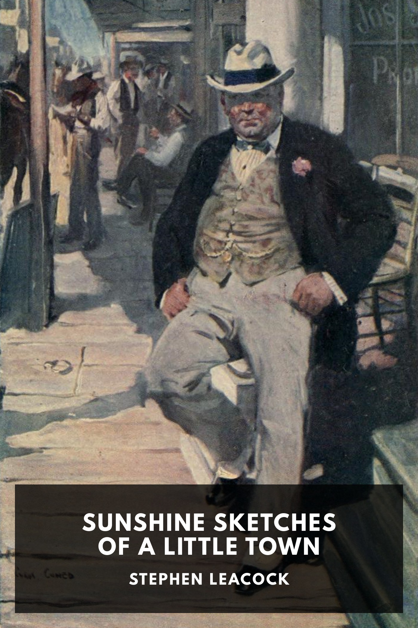 《Sunshine Sketches of a Little Town》封面,Stephen Leacock 著